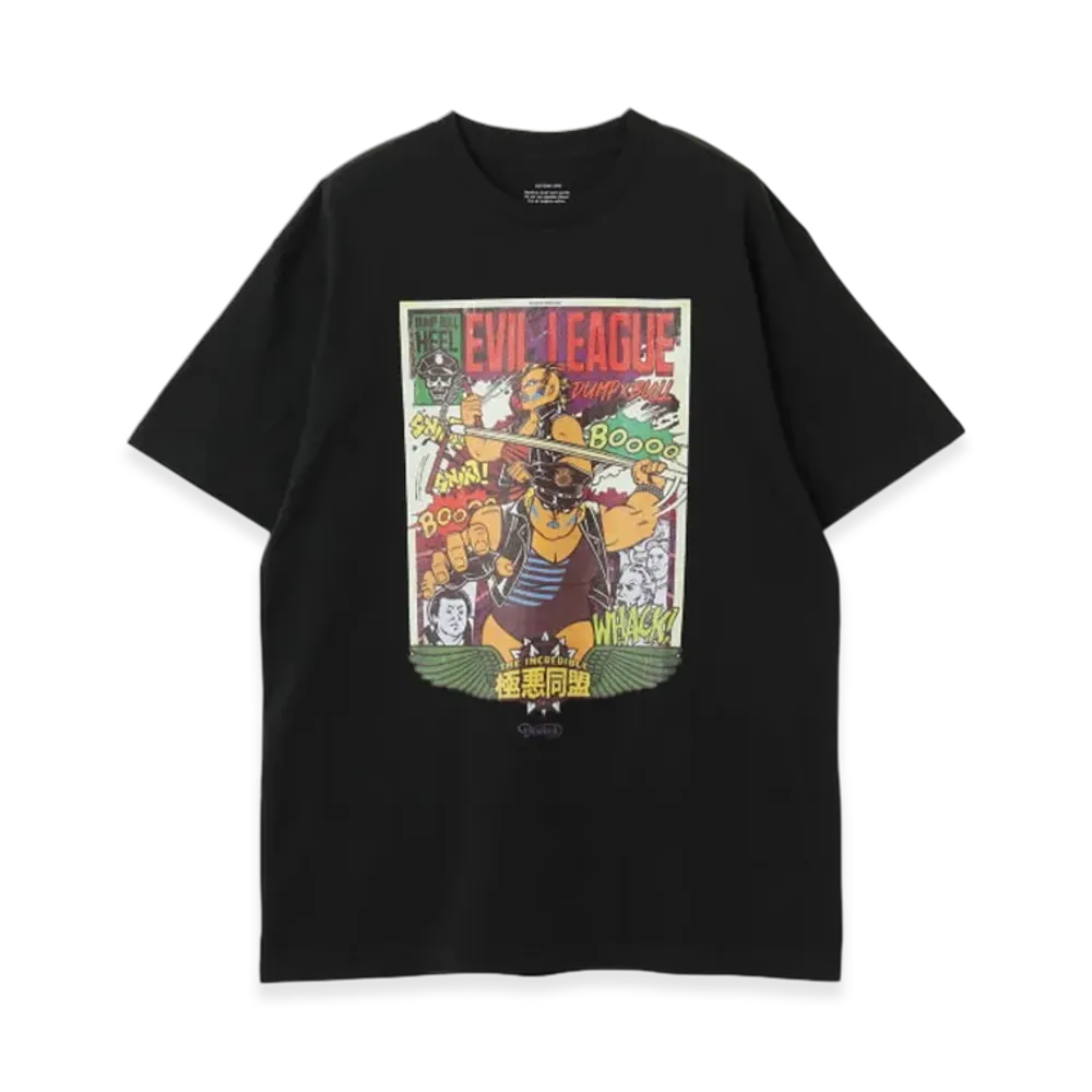 BEAMS x Devil Rock x Gokuaku Doumei / T-Shirt (Designed by GOCCODO) "Black"