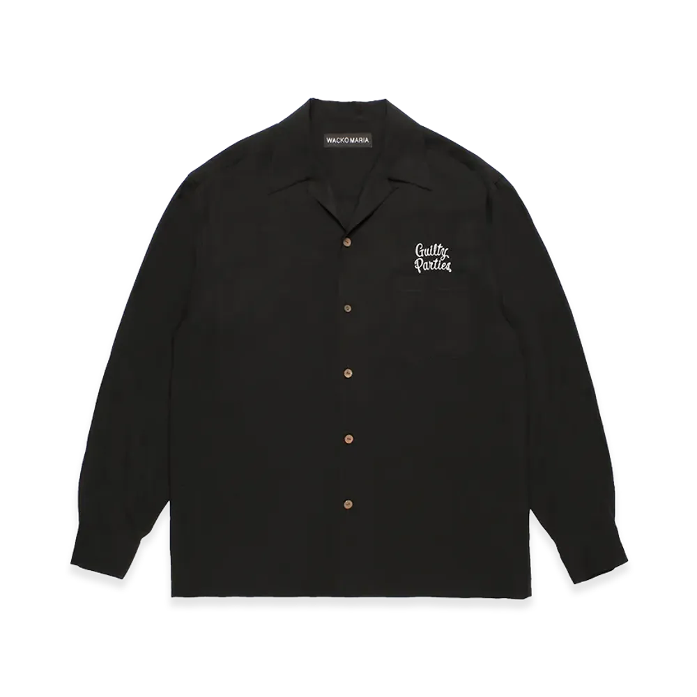 WACKO MARIA 50's Open Collar Shirt "Charcoal"