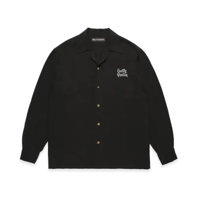 WACKO MARIA 50's Open Collar Shirt "Charcoal"