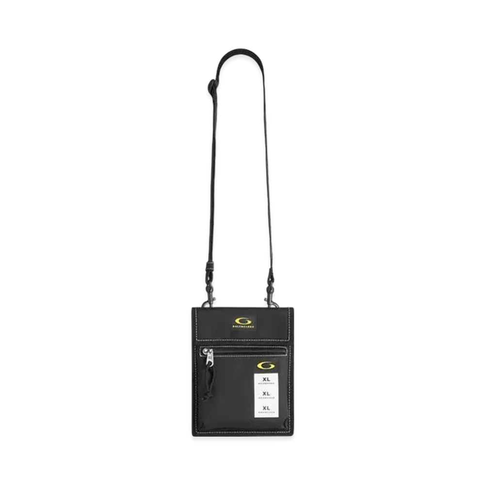 BALENCIAGA Explorer Pouch with Strap Small "Black/Yellow/White"