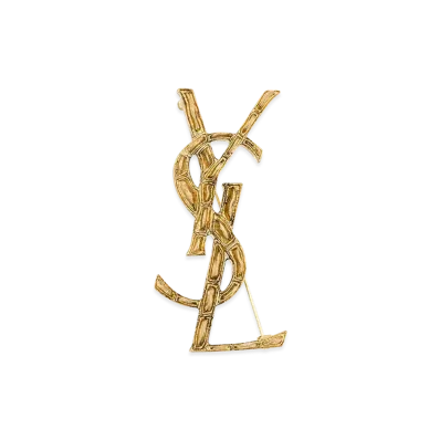 Saint Laurent Women's Metal Pin "Gold"