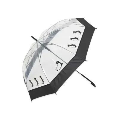 graniph x Chiharu Sakazaki Relaxing Plastic Umbrella "Black"
