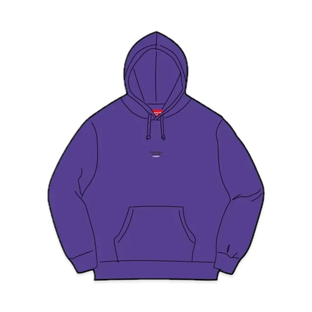 Supreme World Famous Micro Hooded Sweatshirt "Purple"