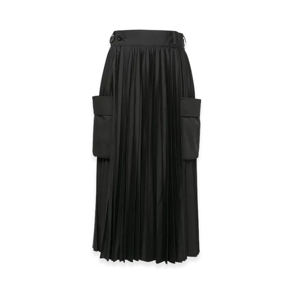 sacai Cotton Poplin Skirt "Black"