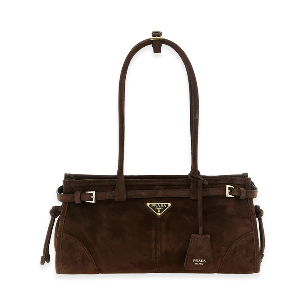PRADA Women's Bonnie Medium Handbag "Brown"