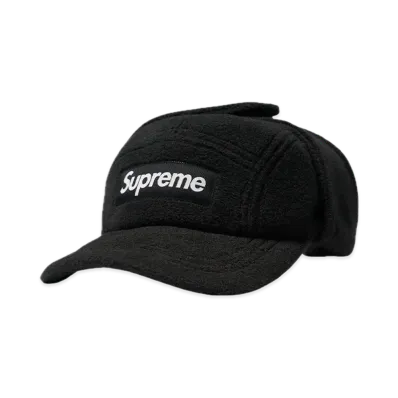 Supreme Polartec Earflap Camp Cap "Black"