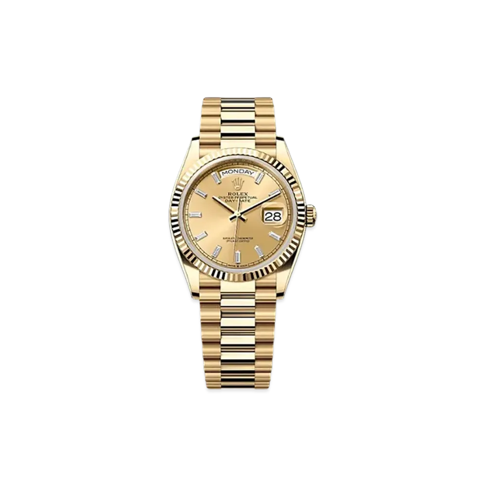 ROLEX Day-Date 36mm Yellow Gold 128238 "Champagne-colour"