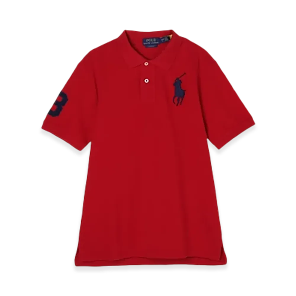Polo Ralph Lauren Short-Sleeve Big Pony Mesh Polo Shirt "Red"