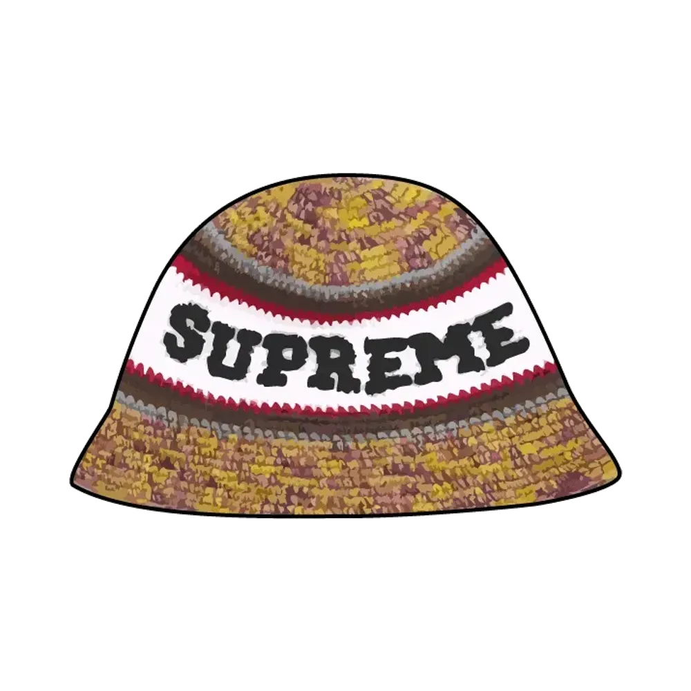 Supreme Knit Logo Crusher "Yellow"
