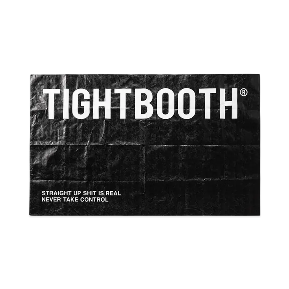 TIGHTBOOTH Label Logo Tyvek Picnic Sheet "Black"