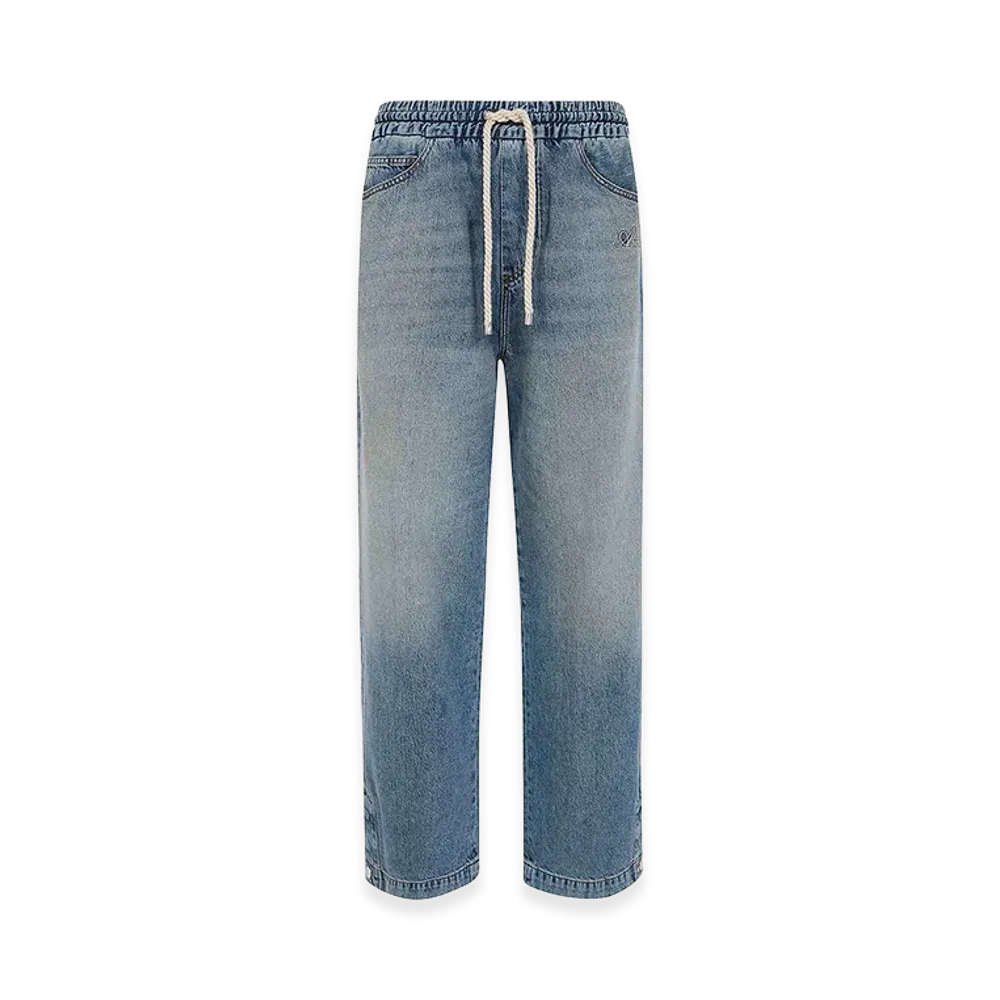 AMIRI Drawstring Baggy Jeans "Blue"