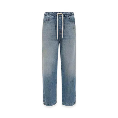AMIRI Drawstring Baggy Jeans "Blue"