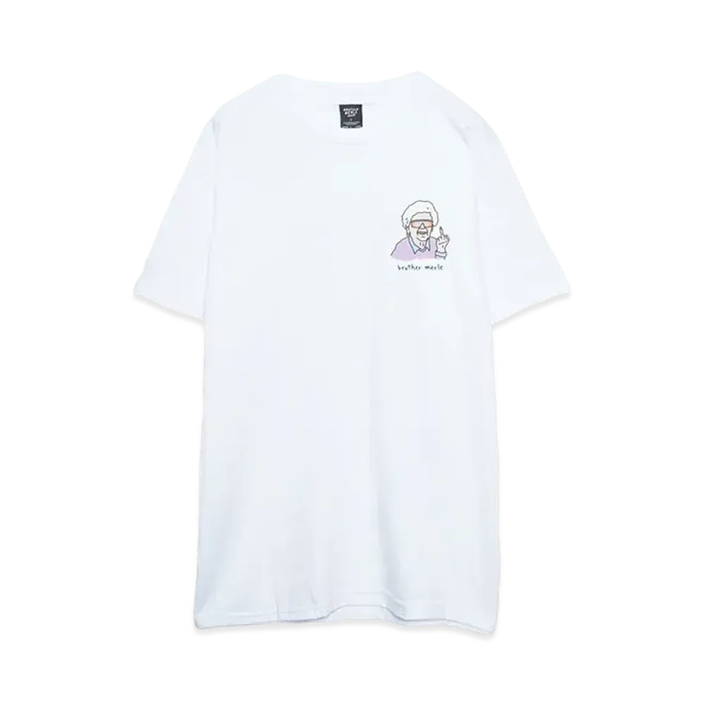 BROTHER MERLE Men's Knit S/S Crew T-Shirt - Betty Speed "White"