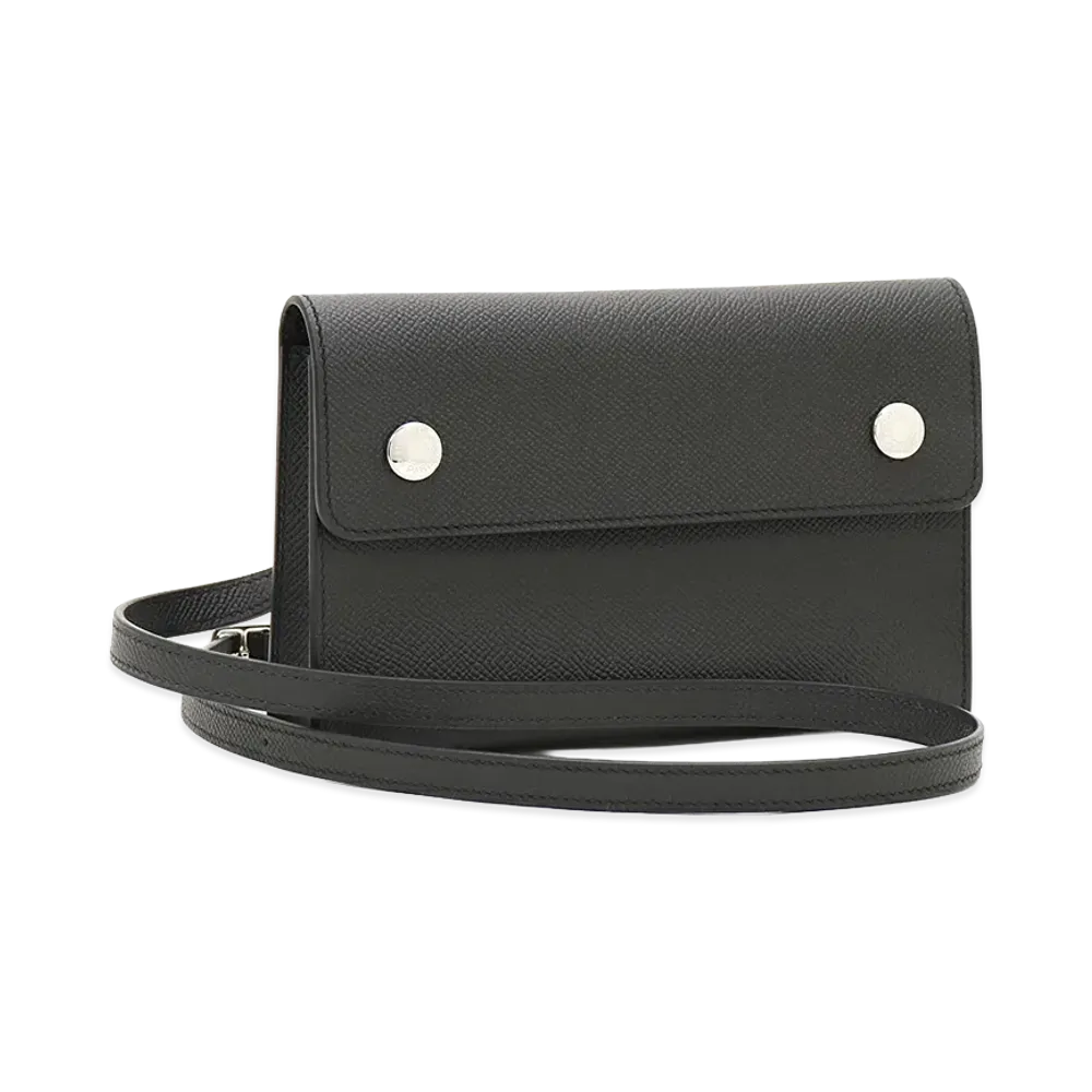 Hermes Women's Nap To Go Epsom Shoulder Bag "Noir"