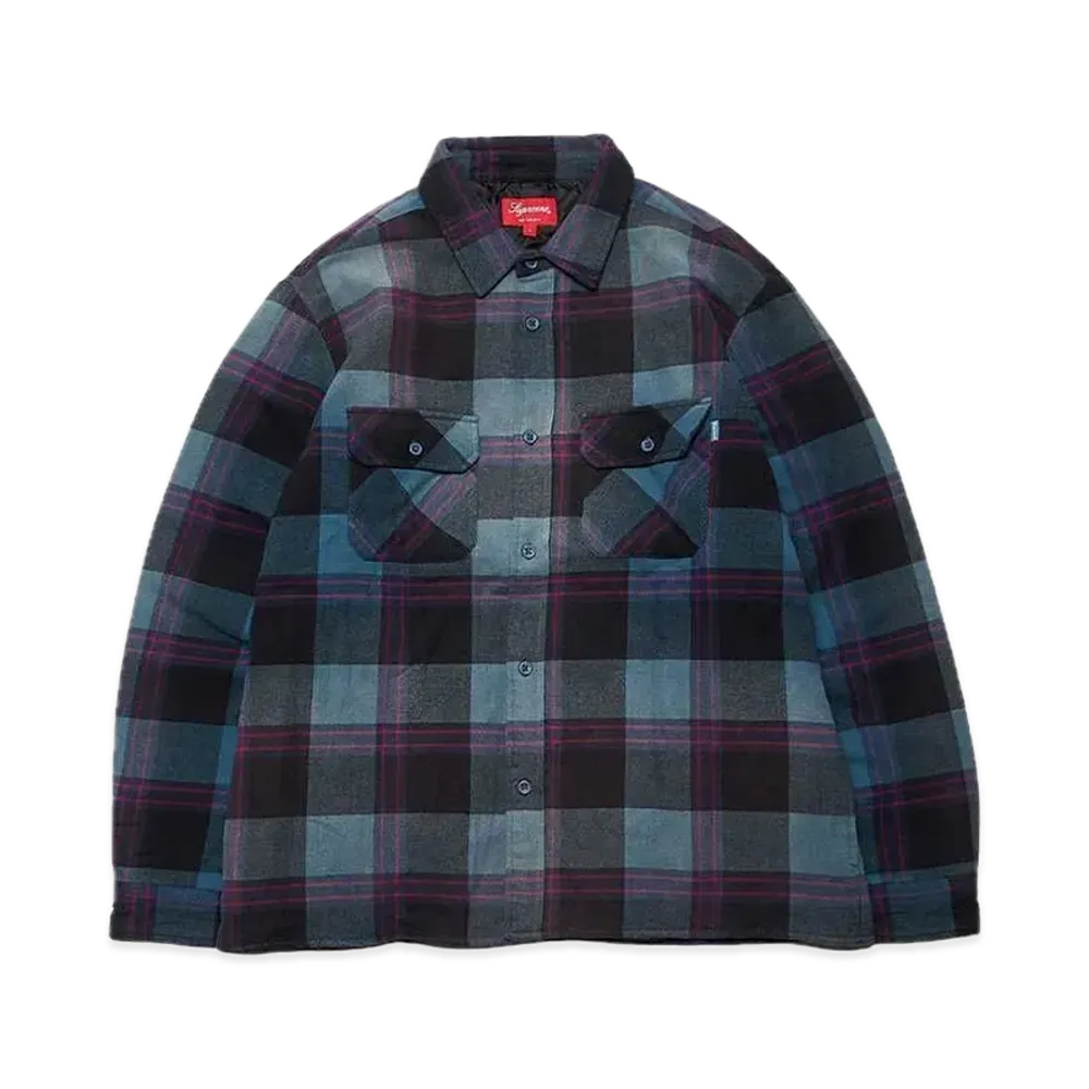 Supreme Quilted Flannel Shirt "Teal"