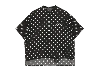 Yohji Yamamoto Y's 60S LAWN CLOTH DOT PRINT BOX SHIRT "Black"