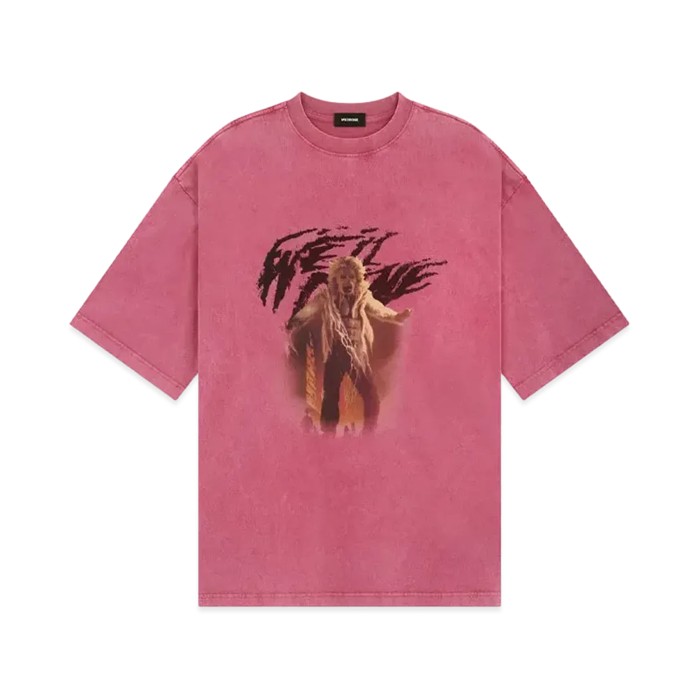 WE11DONE Horror T-shirt "Pink"