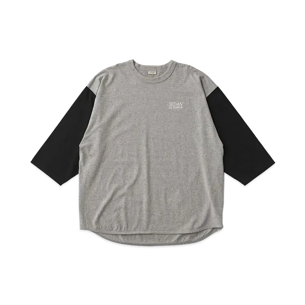SEDAN ALL-PURPOSE OG Logo Baseball Tee "Oxford Grey/Black"