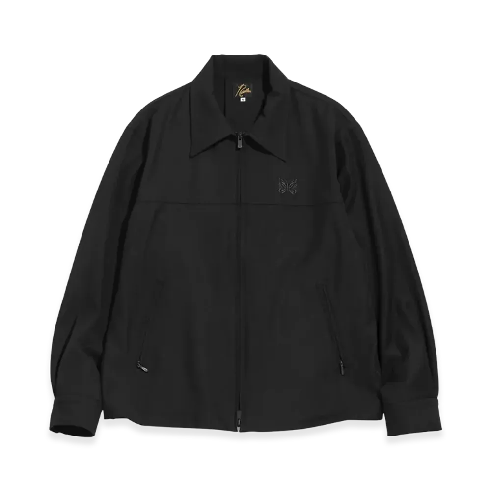 NEEDLES PE/R/PU Cavalry Twill Sport Jacket "Black"