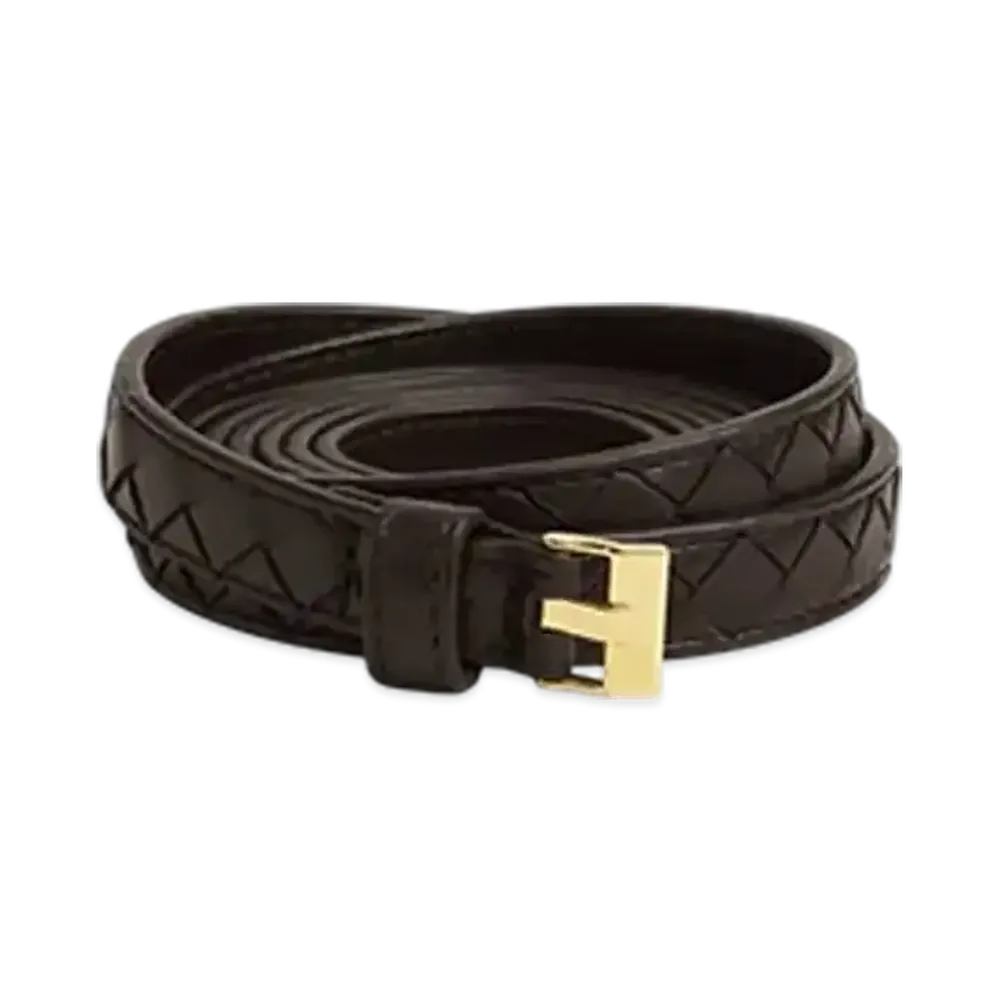 Bottega Veneta Watch Double Belt "Fondente"