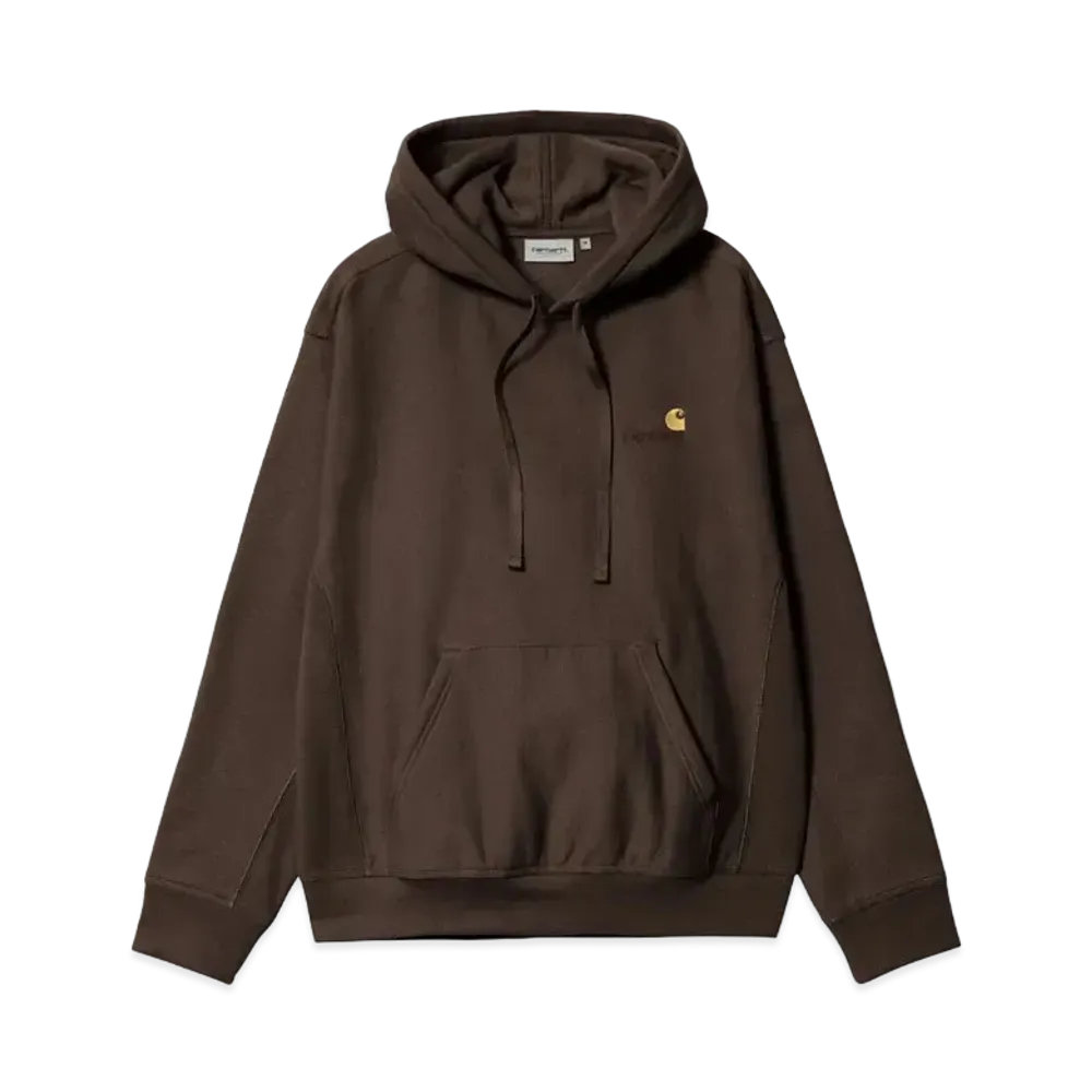 Carhartt Hooded American Script Sweatshirt "Tobacco"