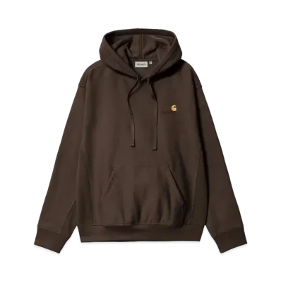 Carhartt Hooded American Script Sweatshirt "Tobacco"