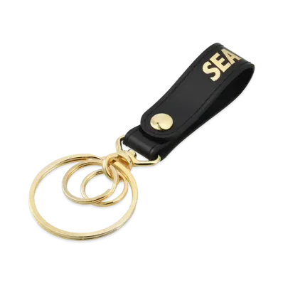 WIND AND SEA Balloon Leather Keyring "Black"