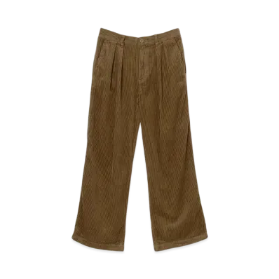 BEAMS Wide Corduroy Pants "DarkBrown"
