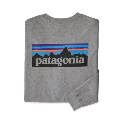patagonia Men's LongSleeve P-6Logo Responsibility "Gravel Heather"