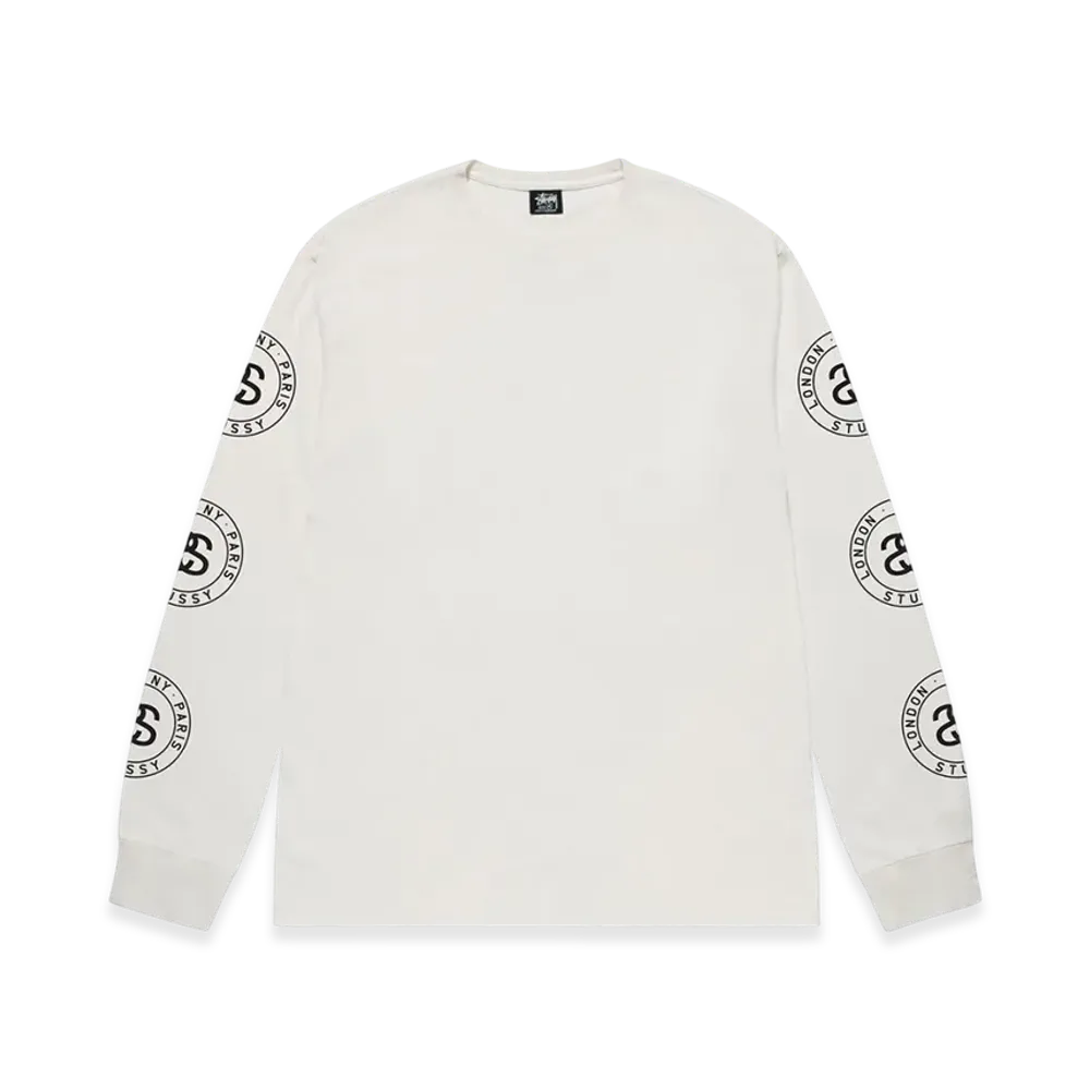 Stussy Seal Pigment Dyed LS Tee "Natural"