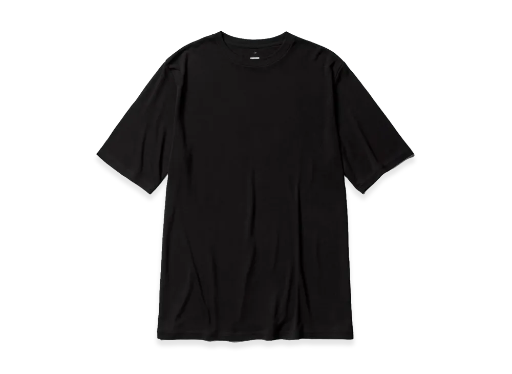 Graphpaper Bamboo Rayon Smooth S/S Crew Neck Tee "Black"