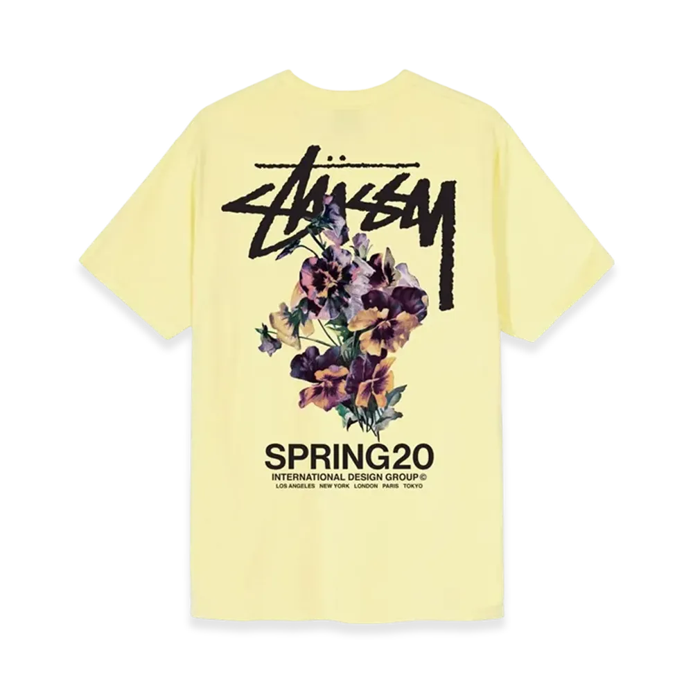 Stussy Bouquet Tee "Yellow"