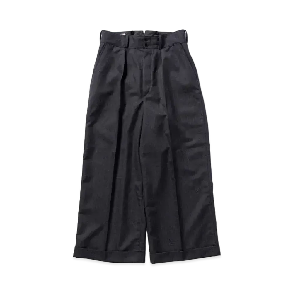 THE REAL McCOY'S Wool Oxford Bags "Black"