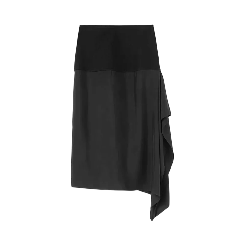 Jil Sander Women's Asymmetrical Skirt "Black"