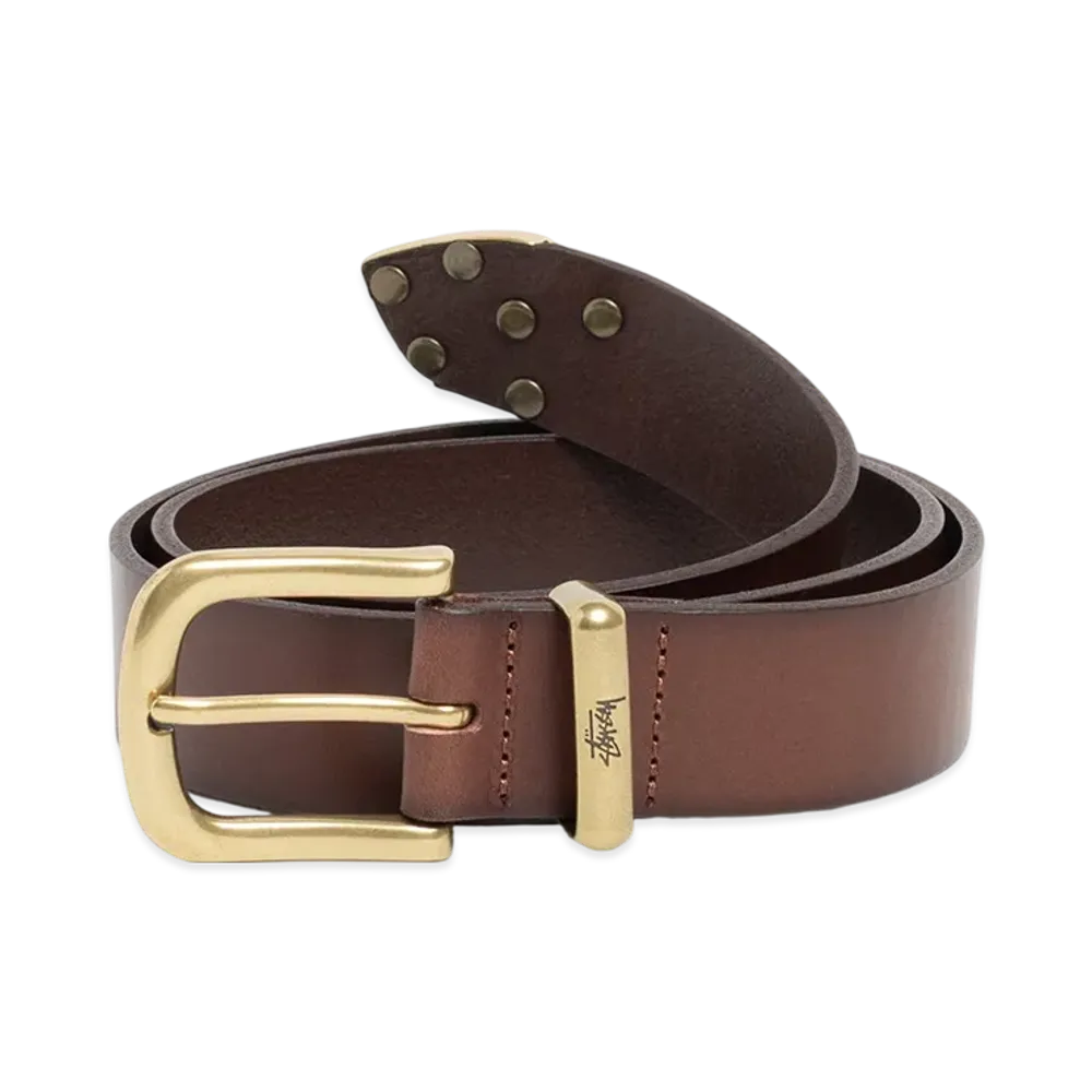 Stussy Metal S Tip Belt "Desert"