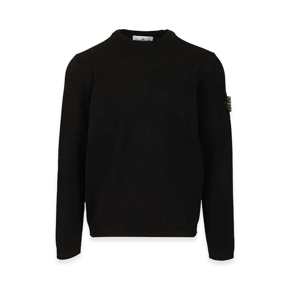 Stone Island Micro-Stitch Cotton Sweater "Black"