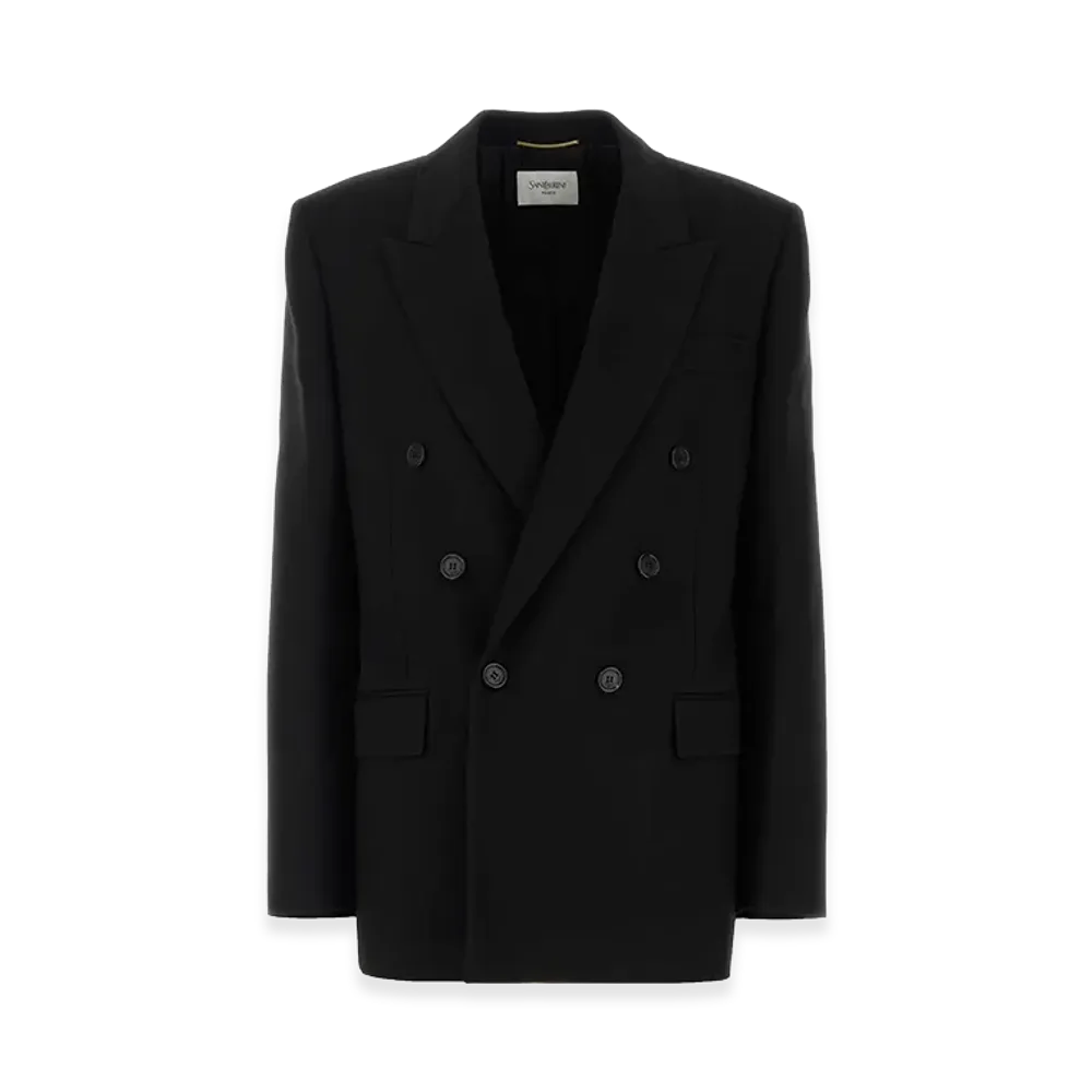 Saint Laurent Women's Wool Blazer "Black"