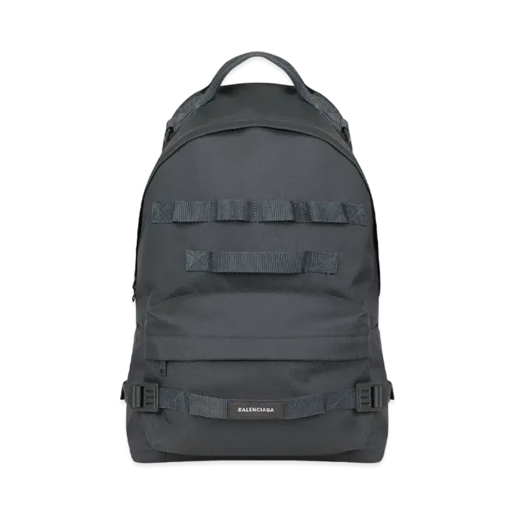BALENCIAGA Army Medium Multicarry Backpack "Gray&Silver"