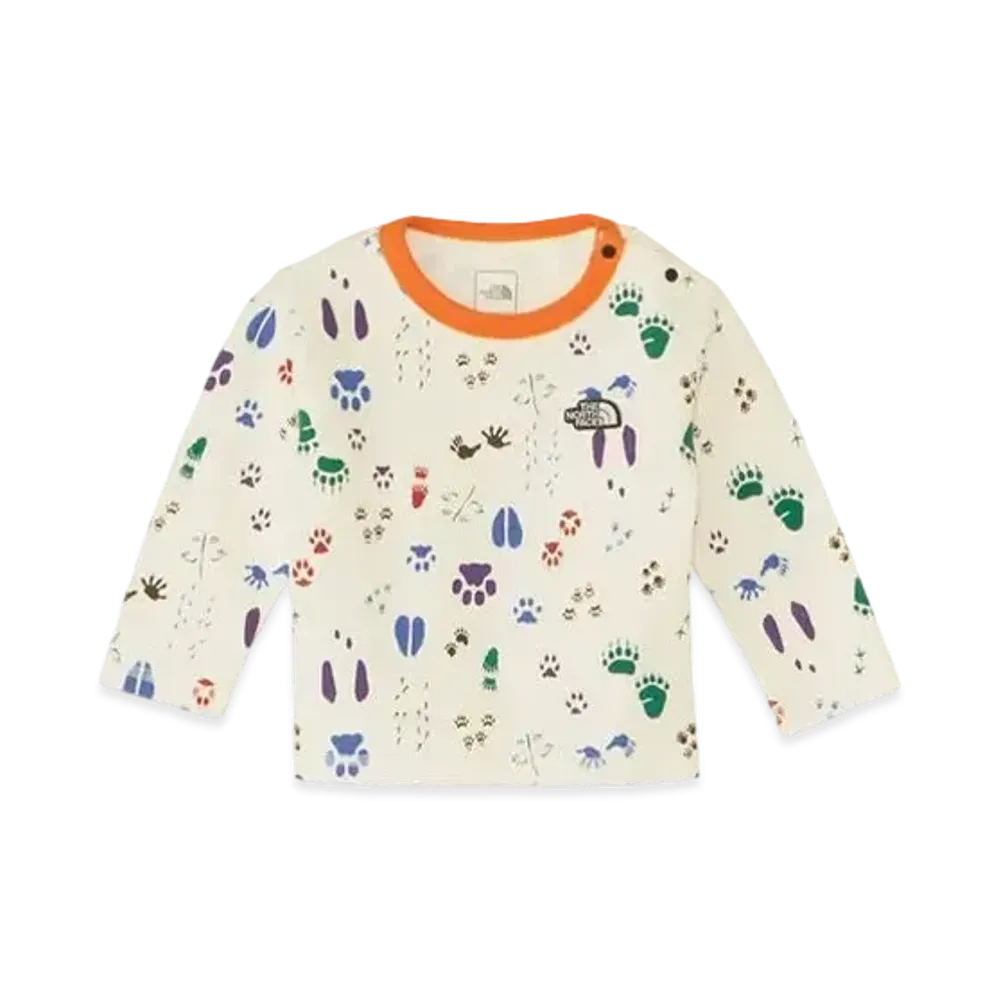 The North Face The North Face Baby Latch Pile Crew "Footprint Off White"