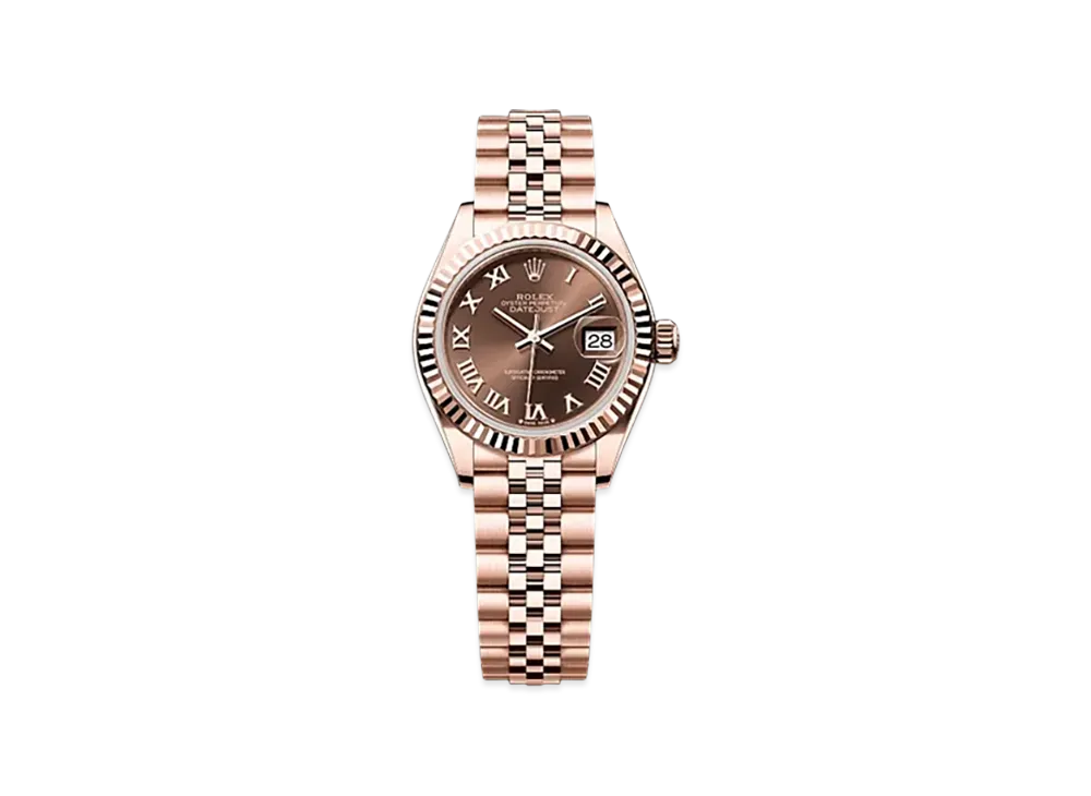 ROLEX Lady-Datejust 28mm Everose Gold 279175 "Chocolate"