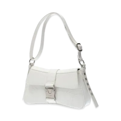 X-Girl Motif Buckle Bag "White"