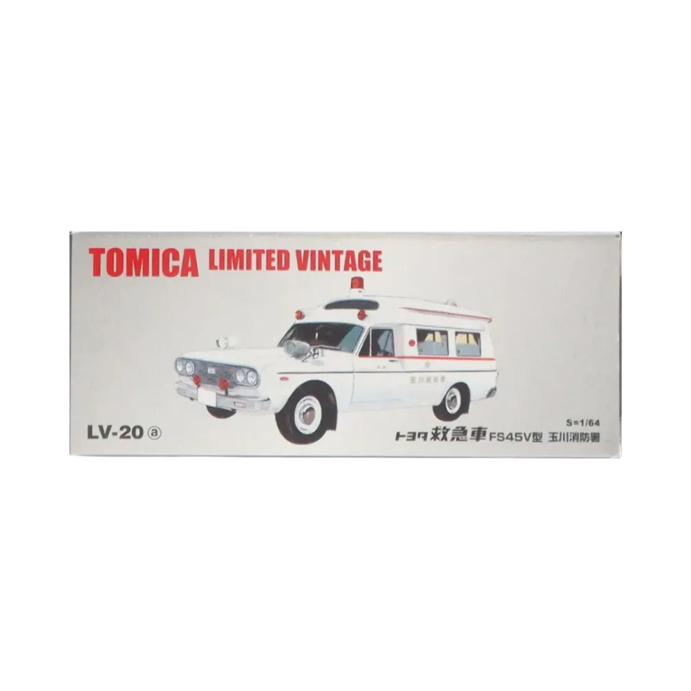 TOMYTEC "TOMICA LIMITED VINTAGE" 1/64 LV-20a Toyota Fs45V Type Ambulance