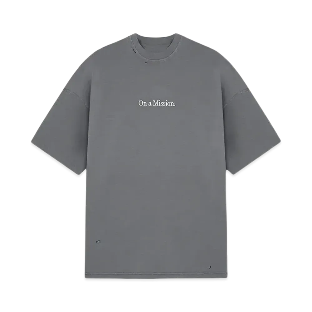 REPRESENT 247 On A Mission Oversized T-Shirt "Aged Black"