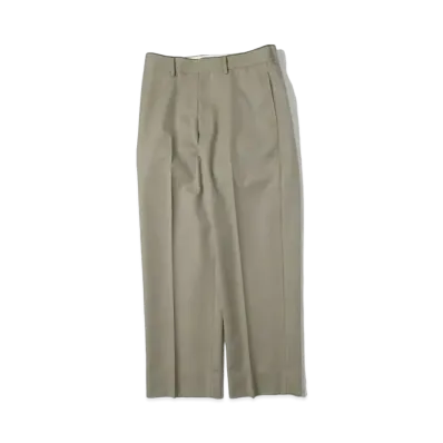 A.PRESSE Covert Cloth Trousers "Khaki"