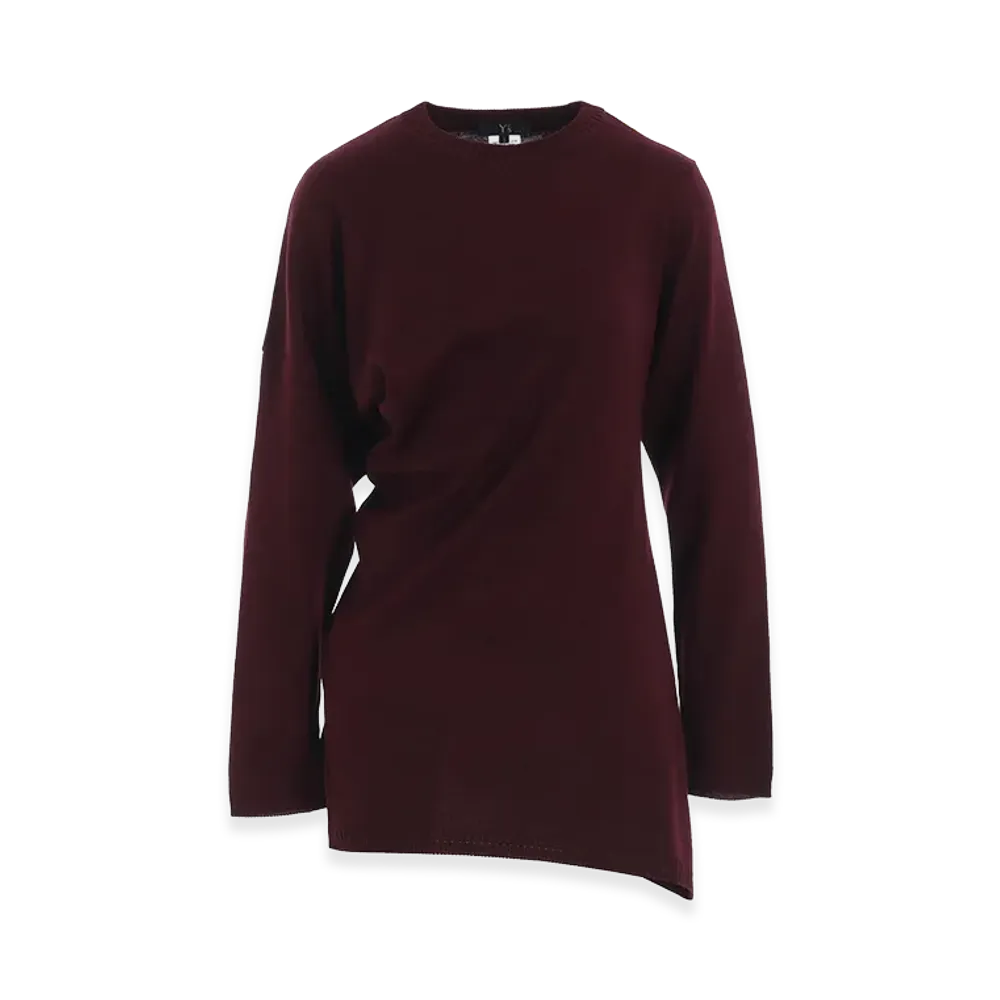 Yohji Yamamoto Women's Sweater "Dark Red"