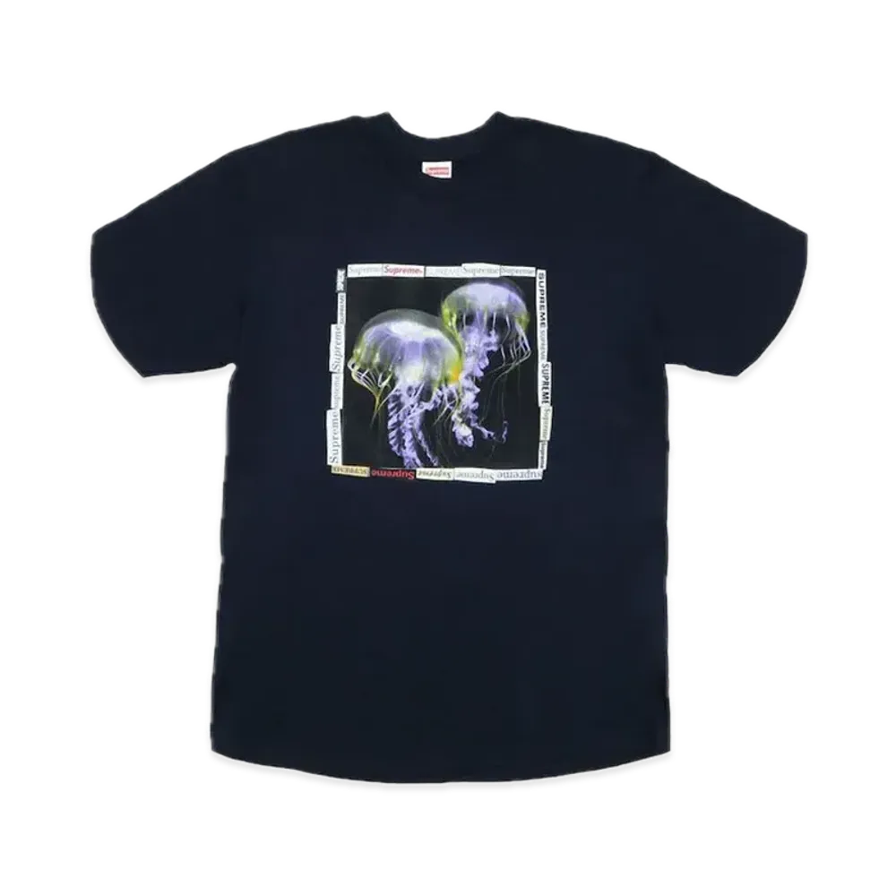 シュプリーム ジェリーフィッシュ Tシャツ "ネイビー"