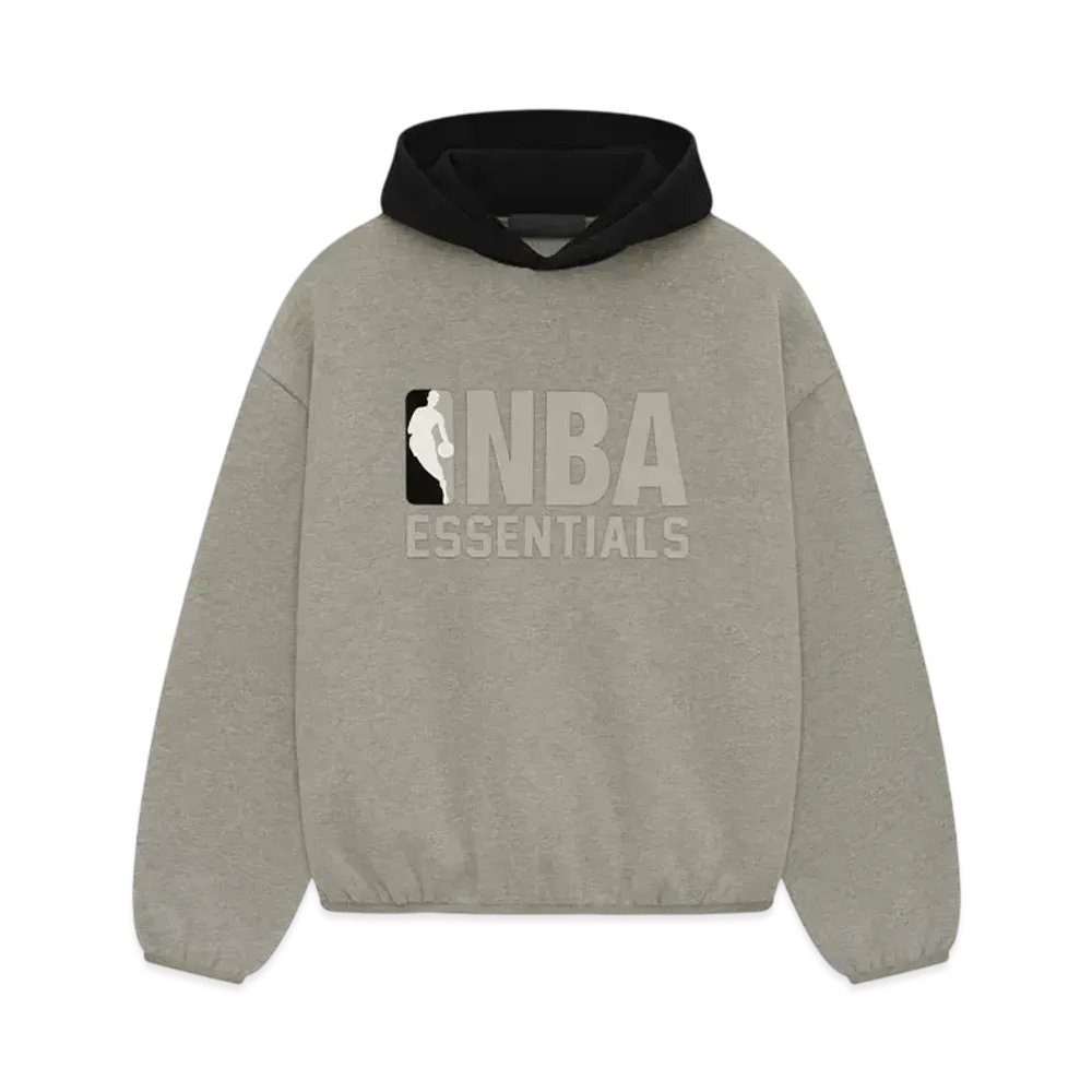 FEAR OF GOD ESSENTIALS x NBA Hoodie "Warm Heather Black"