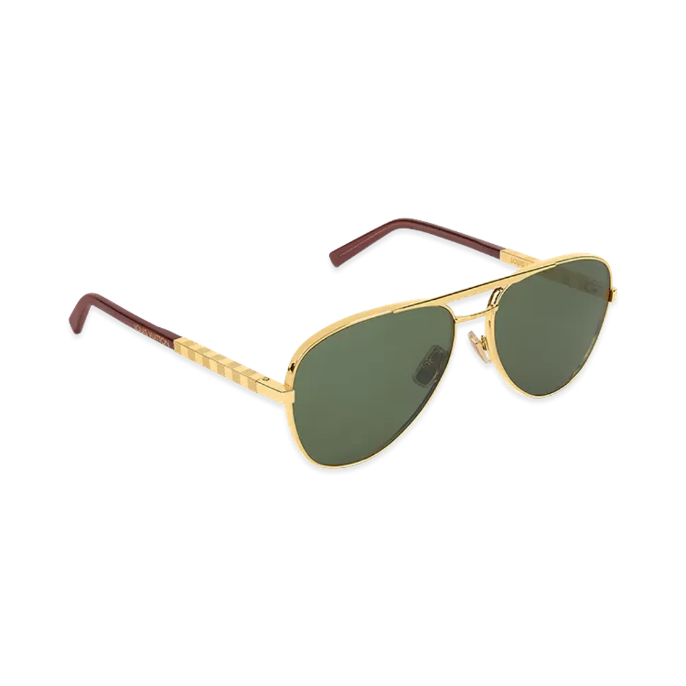 Louis Vuitton Sunglasses LV Attitude Pilot "Gold"