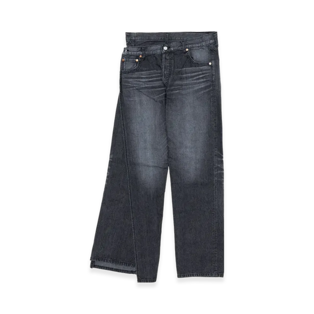 JUNYA WATANABE MAN x Levi's Cotton Denim Garment Treated, Customized W Name "Black/Grey"