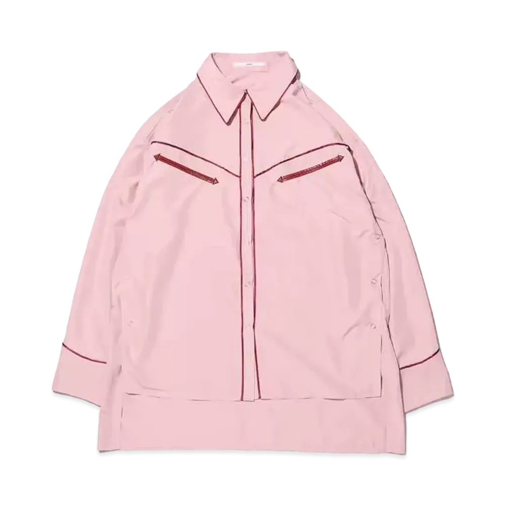 atmos pink Side Button Western Shirt "Pink"